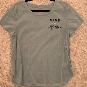 Old Navy Active Go Dry TShirt "Mind Over Matter"